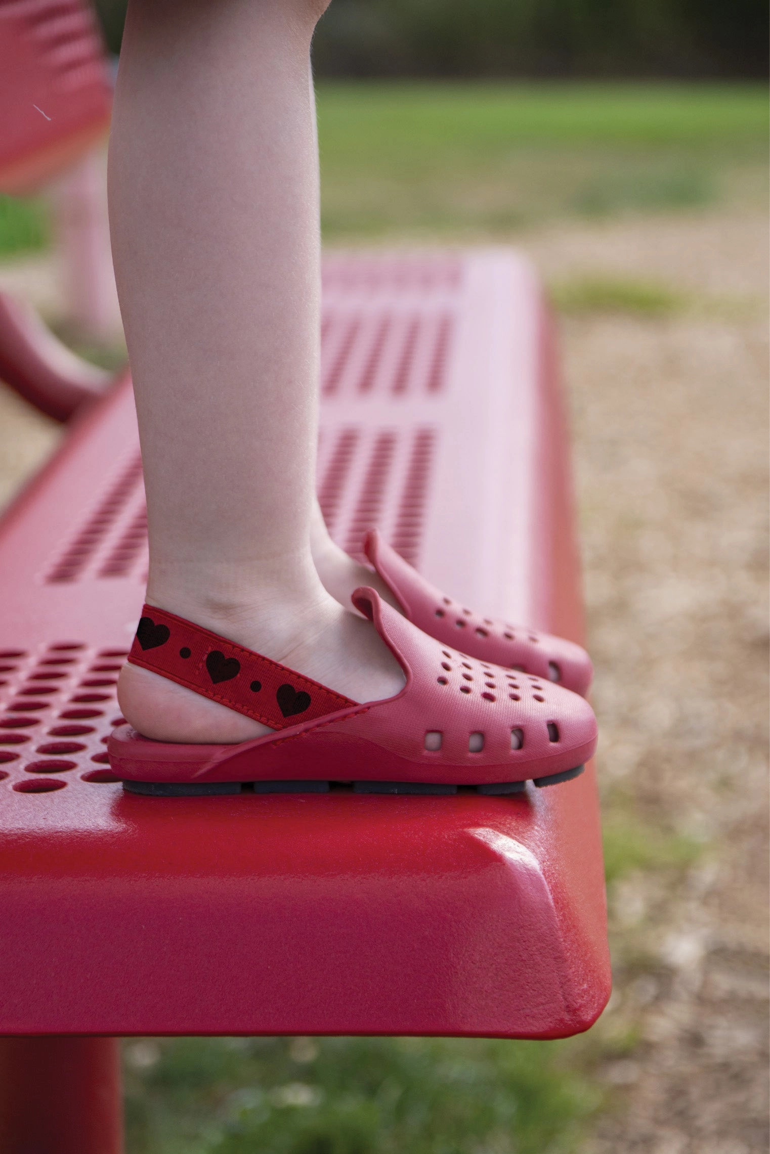 Asics Aggressor 2 Wrestling Shoe RED HEART MULE SLINGERS <br><span style="font-size: 8px; font-weight: normal;"> Girls red shoes functions as water shoes - kids sandals.