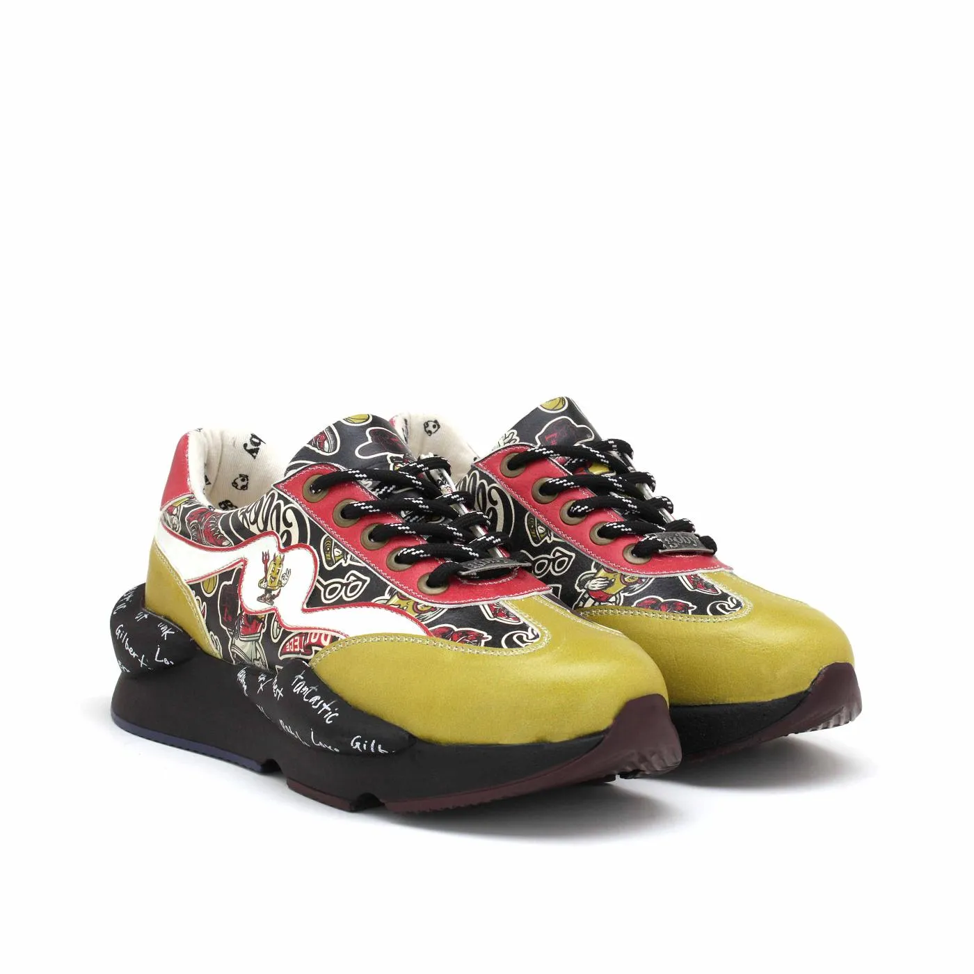 Lace Tie Wave Flow Sneaker Shoes GSB501