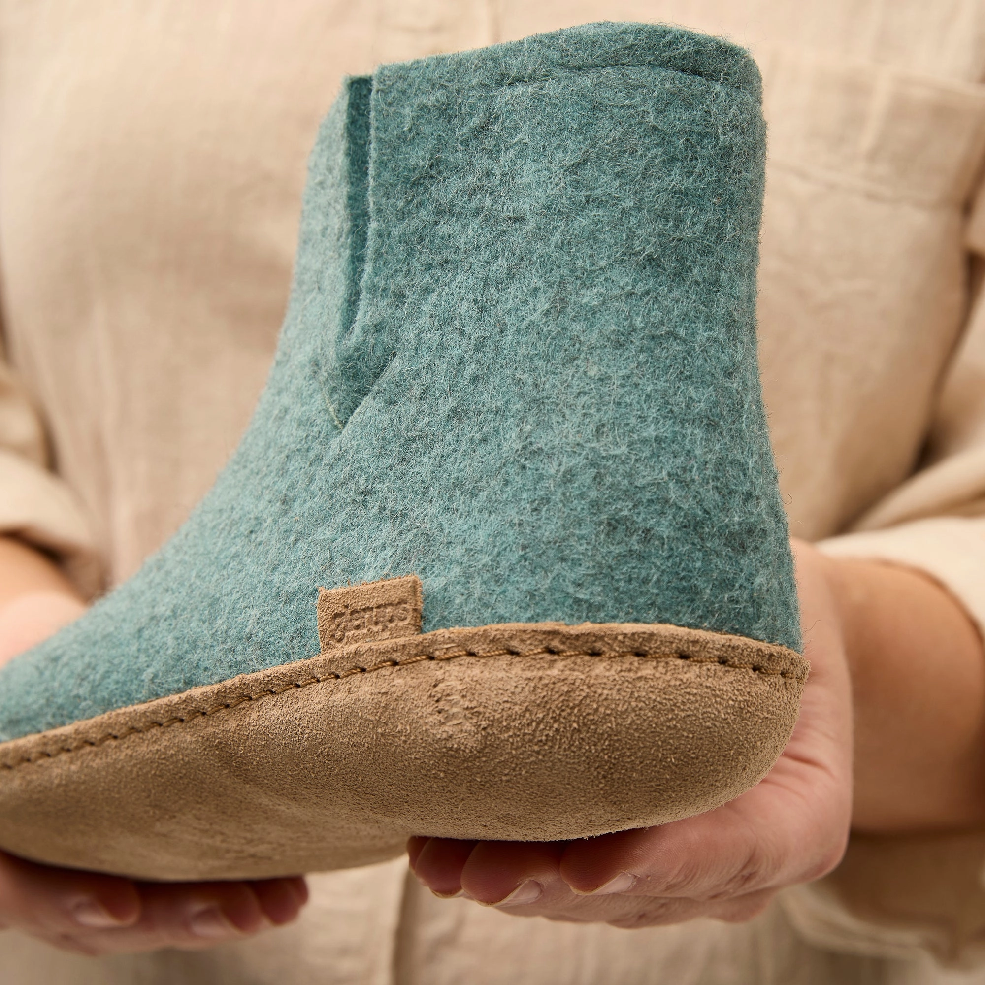 glerups Boot with leather sole Boot with leather sole 11 North Sea