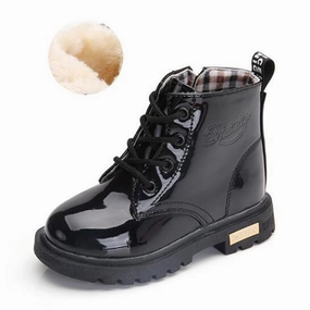 Children Shoes Winter Warm Fur PU Leather Waterproof Children  Boots Brand Boy Kids Rubber Boots Baby Girls Snow Boots Adidas 1972 Shoes