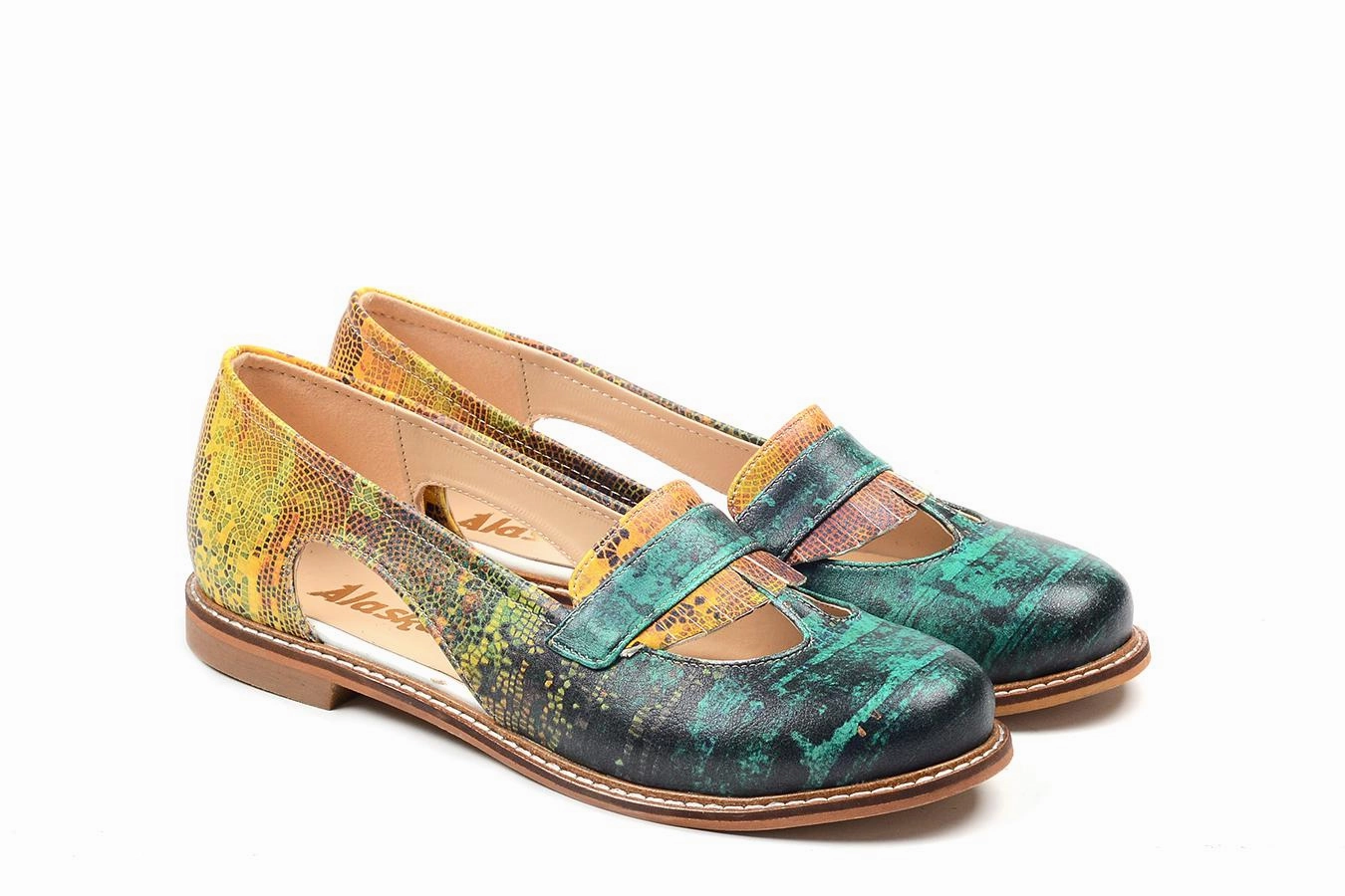 Shine Silver Stone Grip Ballerinas Shoes AYP108