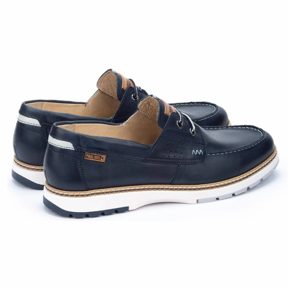 Pikolinos Olvera Blue Leather Loafer (Men's) Shoe With Dress