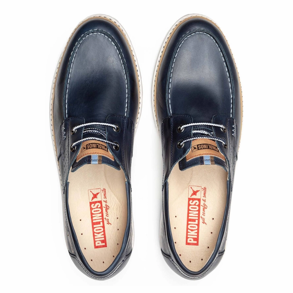 Stride Rite Dress Shoes Pikolinos Olvera Blue Leather Loafer (Men's)