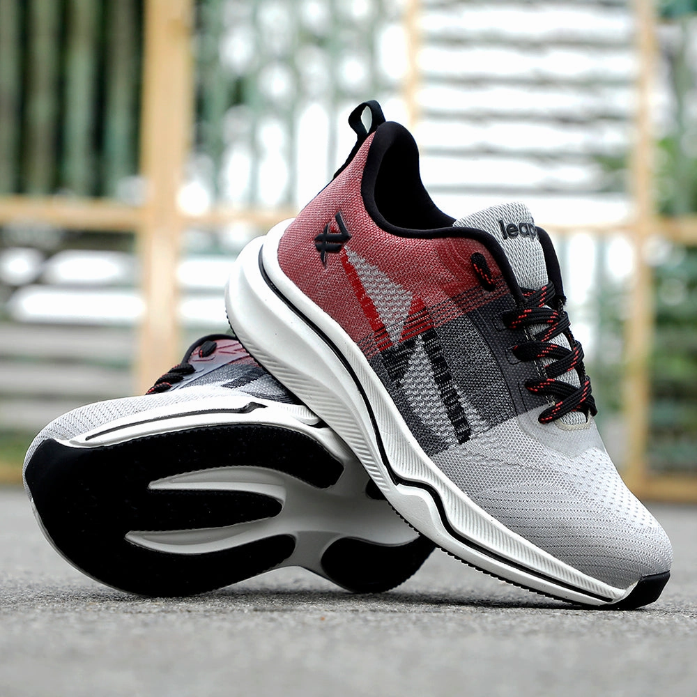 Lebron James Training Shoes Leap7x Maroon Sports Lacing Running Shoes For Men GHD-22 By Liberty