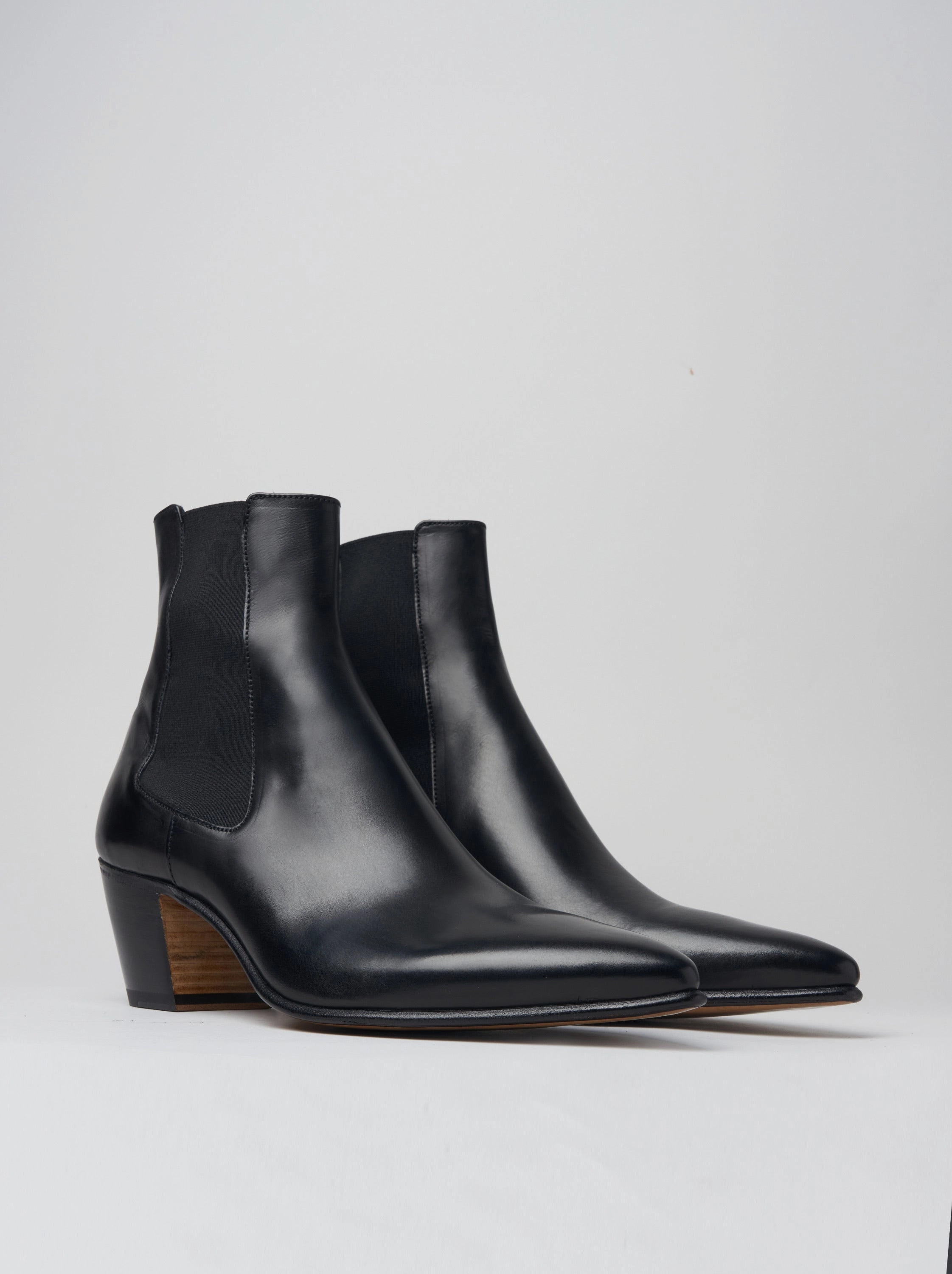 Studded Boots NICO 60MM CHELSEA BOOT IN BLACK CALFSKIN