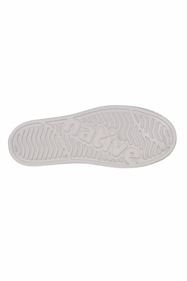 Native Jefferson Bloom Youth - Mist Grey/Shell Speckles Leather Upper Tennis Shoes