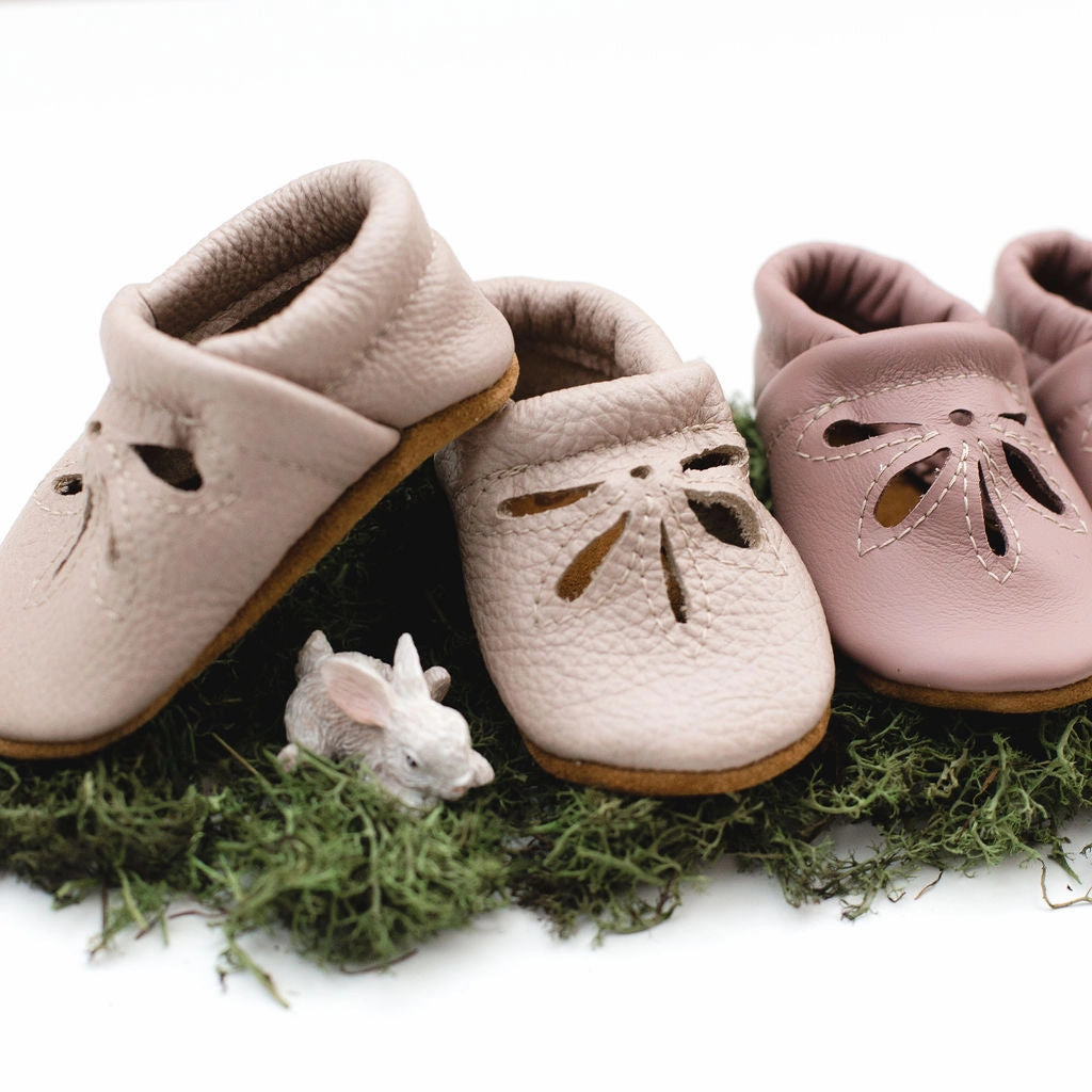 High Heel Loafers Outfit Oyster & Dusty Rose DAISY SANDALS Shoes Baby and Toddler