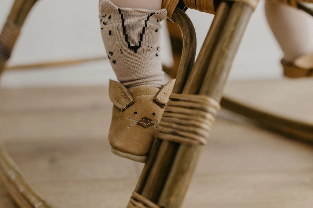 Black High Heeled Mary Janes Latte & Milk Bunnies // Cute Critters Leather Shoes Baby and Toddler Bunny