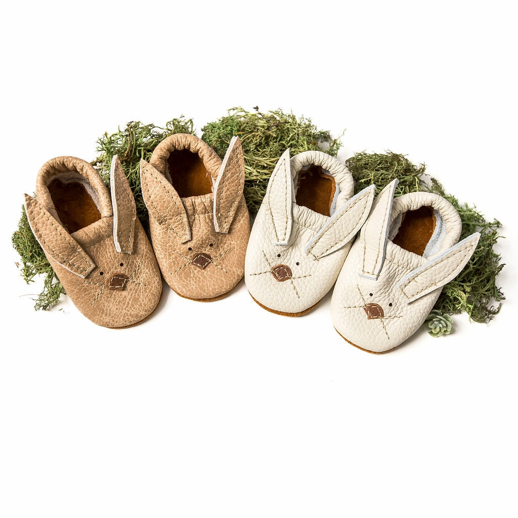 Latte & Milk Bunnies // Cute Critters Leather Shoes Baby and Toddler Bunny Custom High Heels