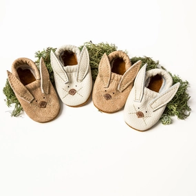 Latte & Milk Bunnies // Cute Critters Leather Shoes Baby and Toddler Bunny High Heels Anal