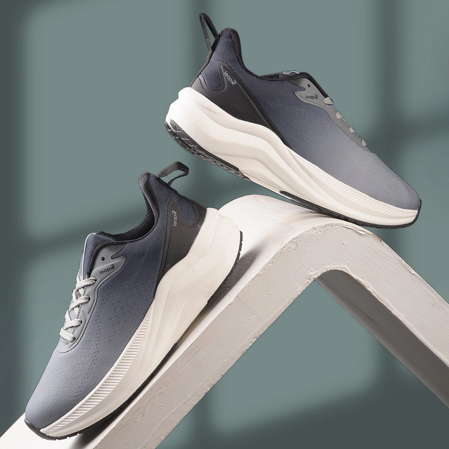 Zappos Training Shoes Leap7x Grey Sports Lacing Running Shoes For Men EVERSTAR1E By Liberty