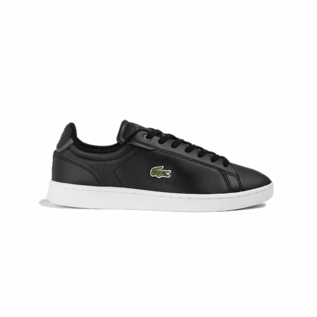LACOSTE 7-45SMA0110312 CARNABY PRO BL2 MN'S (Medium) Black/White Leather & Synthetic Lifestyle Shoes Bold Neon Moon Walk