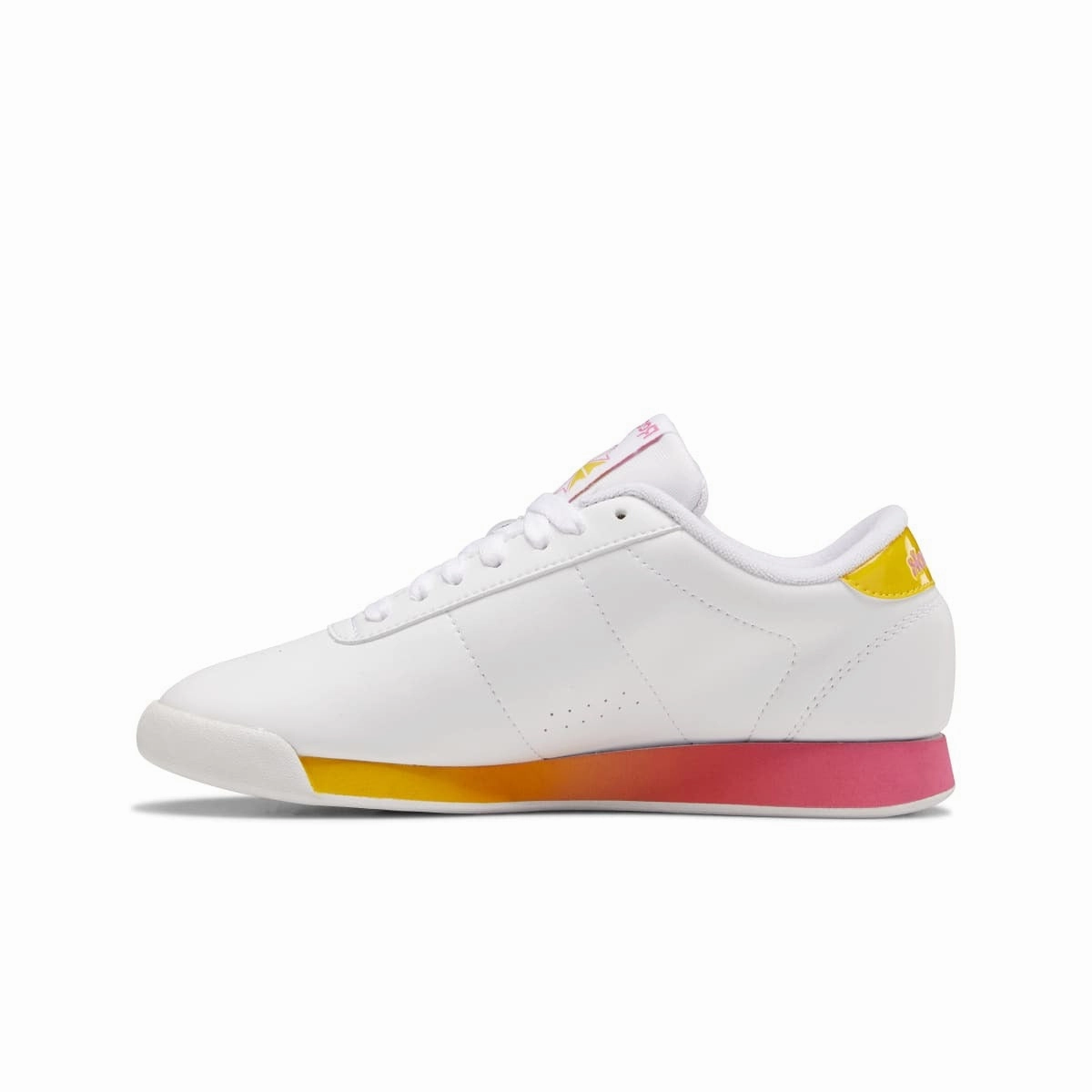 REEBOK HP7571 PRINCESS WMN'S (Medium) White/Pink/Yellow Synthetic Lifestyle Shoes Flower Path Bend Step