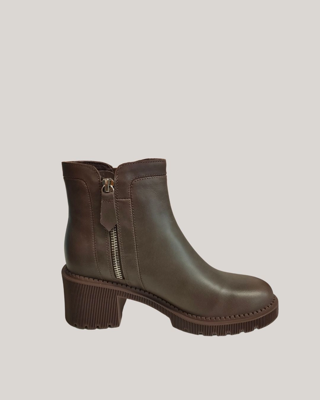 Django & Juliette Zango Leather Boot - Dk Choc Adidas Shoes With Ribbon Laces