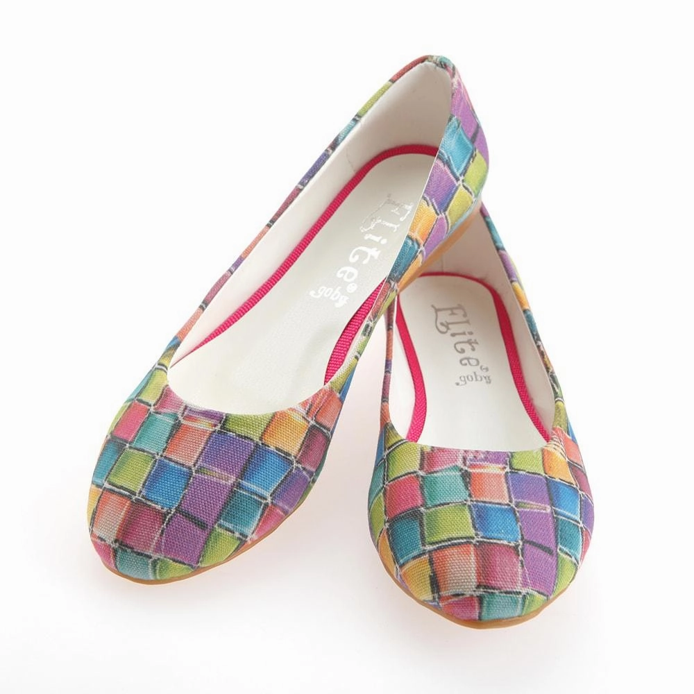 Colored Stones Ballerinas Shoes 1139 Cotton Touch