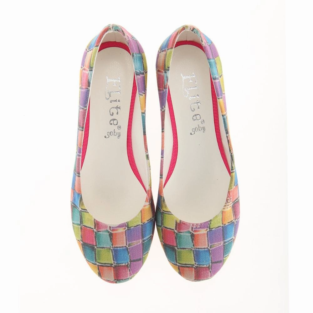 Fast pace Colored Stones Ballerinas Shoes 1139