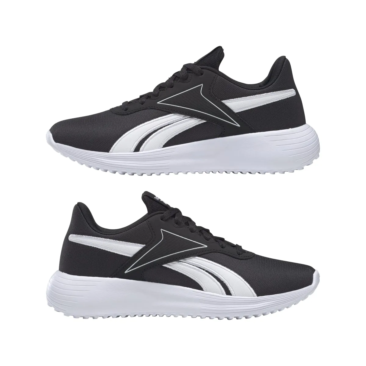 REEBOK GY0156 LITE 3.0 WMN'S (Medium) Black/White/Black Textile Running Shoes snowboarding shoes jogger shoes