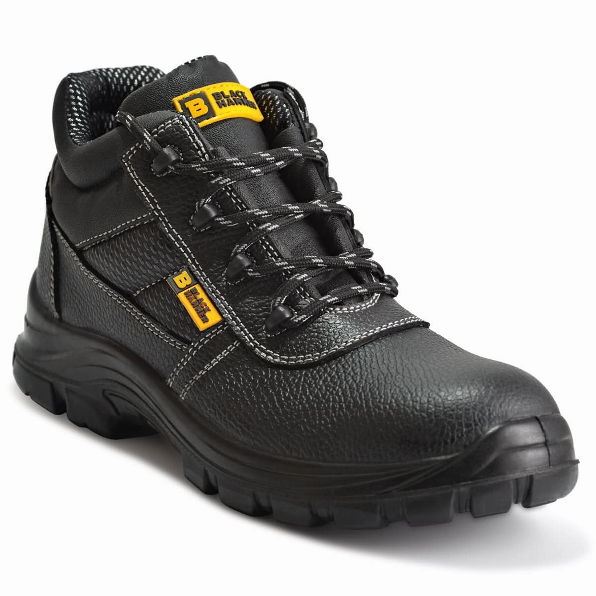 Mens Safety Waterproof Boots | Leather Steel Toe Cap | Working Ankle Lightweight S3 SRC 1007 Asphalt Paving Work Boots