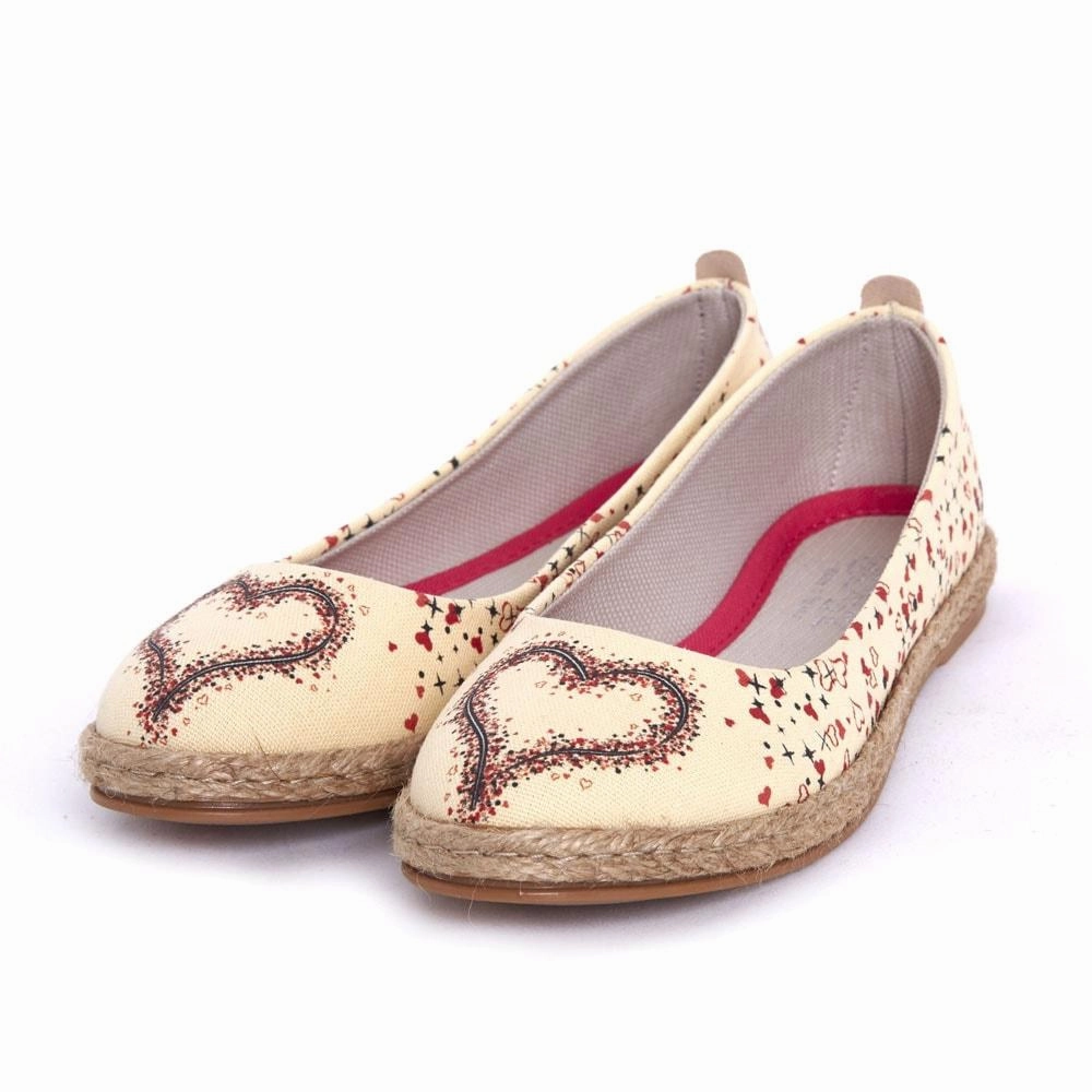 Heart Ballerinas Shoes FBR1186 Rain Guard