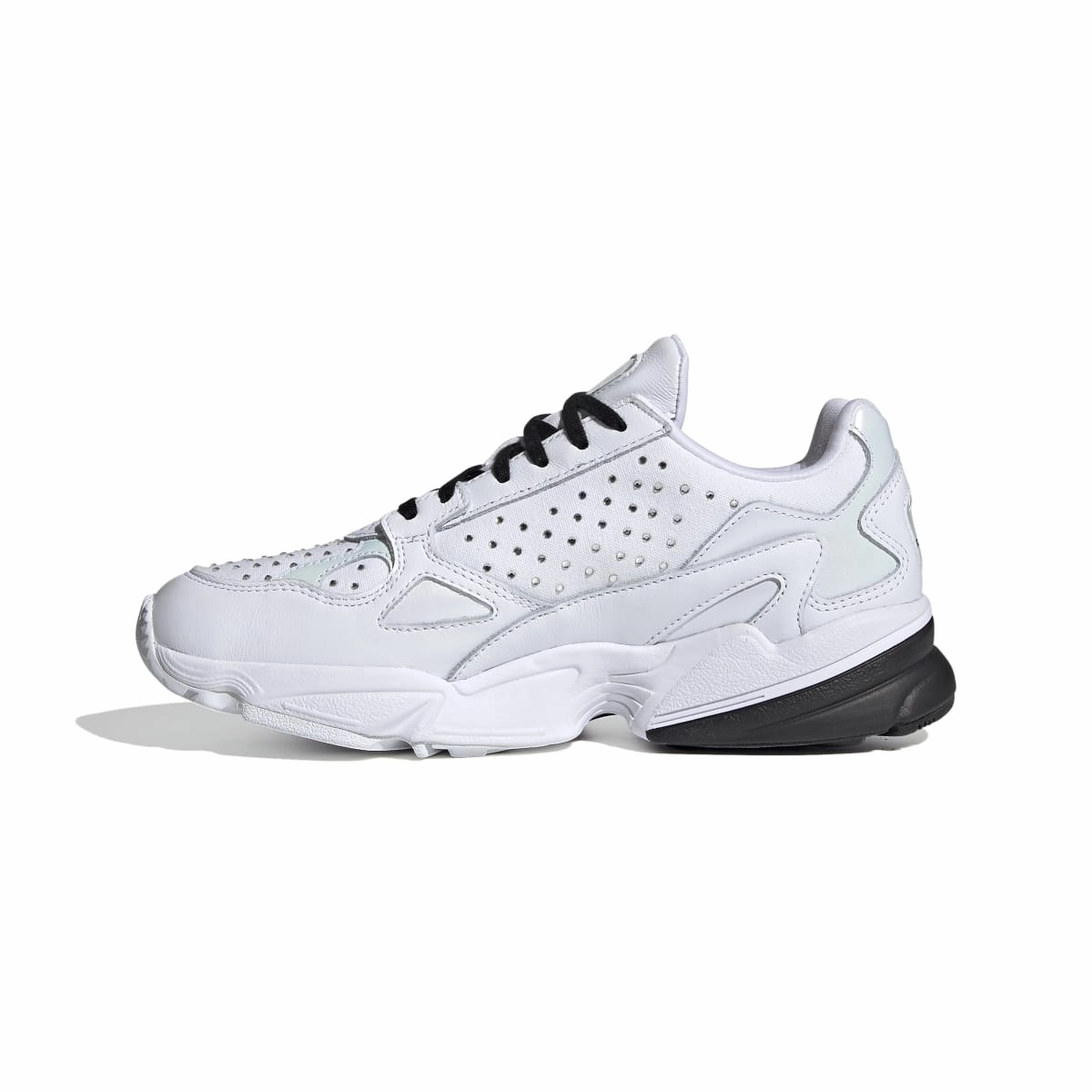 ADIDAS FV3413 FALCON WMN`S (Medium) White/Back/White Mesh/Leather Lifestyle Shoes Shopping Look