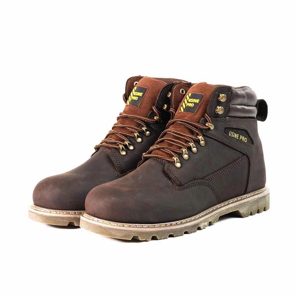 Men's 6" Steel Toe Boots - Genuine Leather | U001 Resole Work Boots Near Me