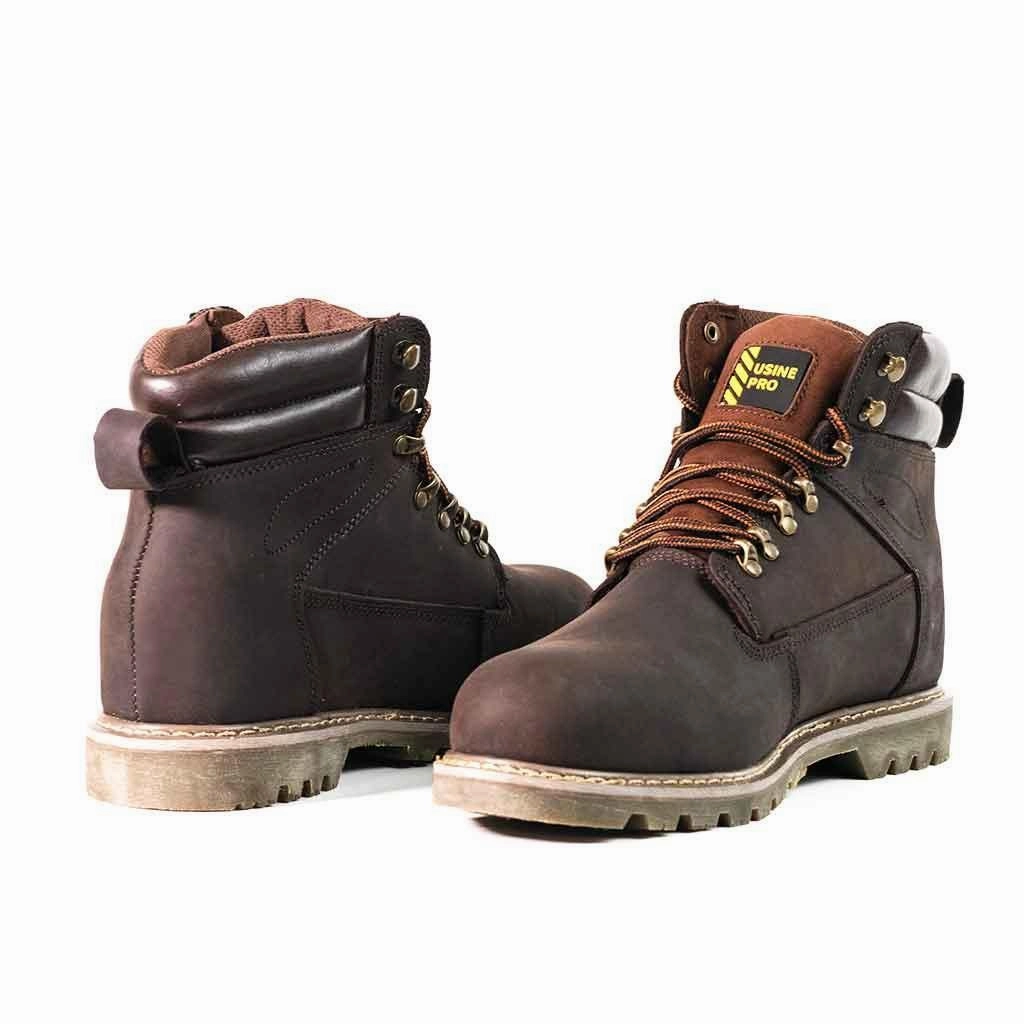 Work Boots Review Men's 6" Steel Toe Boots - Genuine Leather | U001