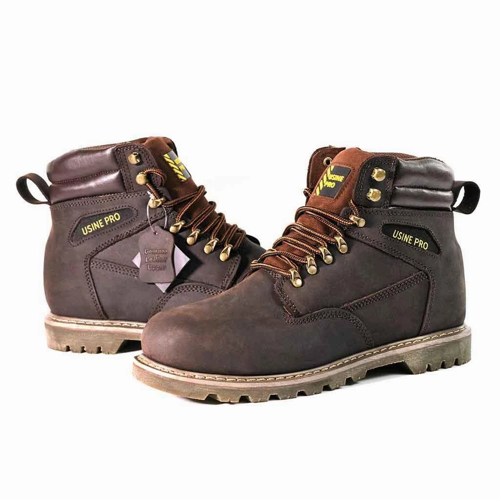Work Boots For Pest Control Reddit Men's 6" Steel Toe Boots - Genuine Leather | U001