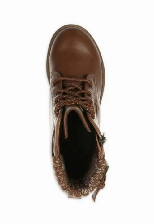 Equestrian Tall Riding Boots Kids Brown Leather Ankle Boots | Stylish, Durable & Comfortable Winter Shoes for Boys & Girls in Pakistan