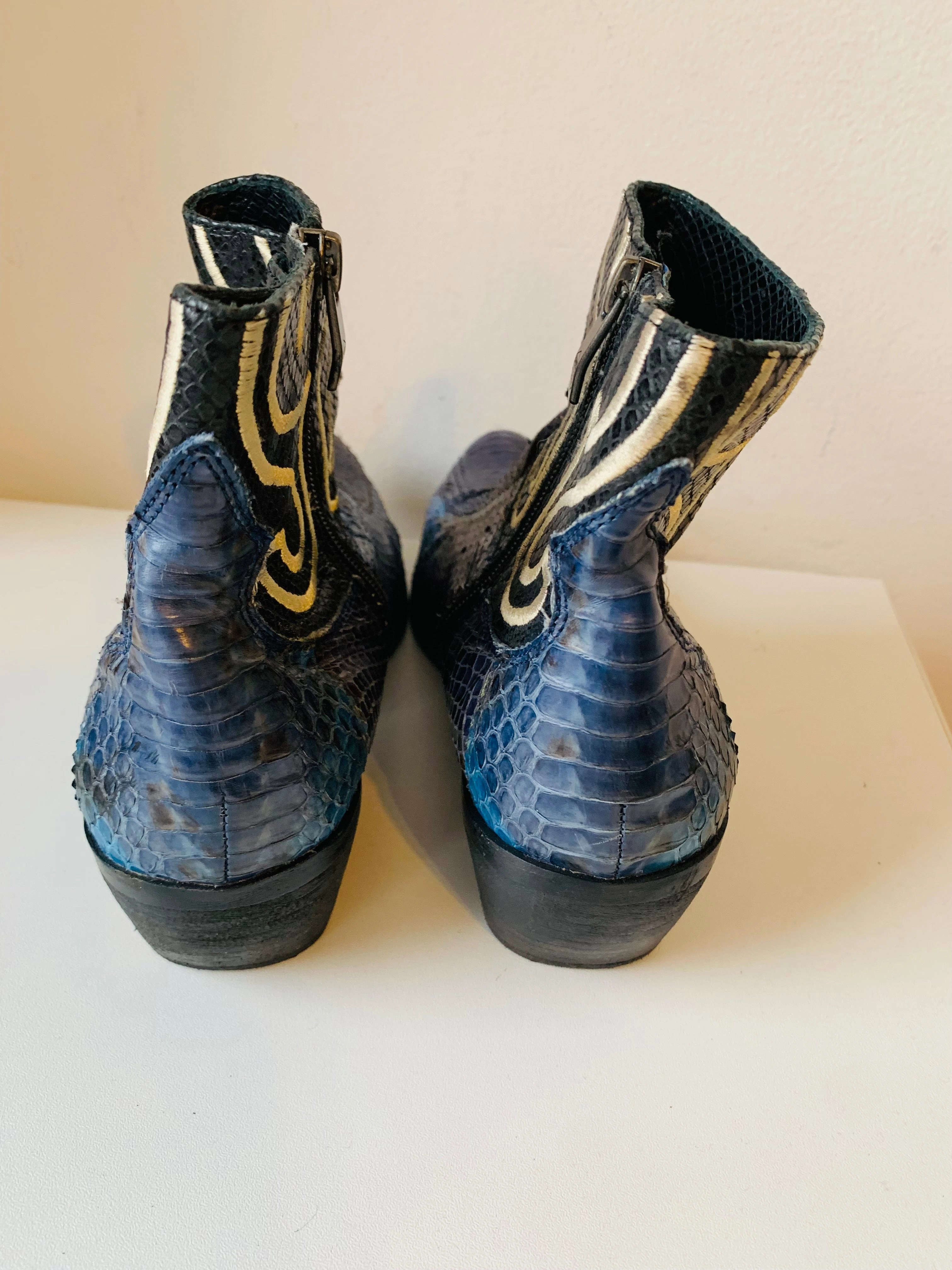 Best Adidas Winter Shoes Vince Camuto Calina Embroidered Blue Leather Ankle Boot Size 9