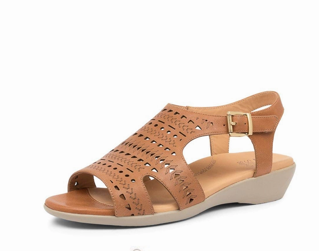 Open Form Vacation Mode Ziera Echo Tan Sandal