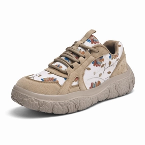 OCW Orthopedic Women Shoes Suede Leather Breathable Thick Soled Casual Shoes Narrow Flat Shoes