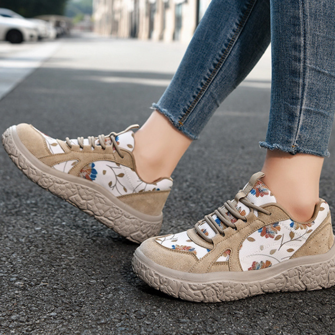 Flat Mary Jane Shoes Outfit OCW Orthopedic Women Shoes Suede Leather Breathable Thick Soled Casual Shoes