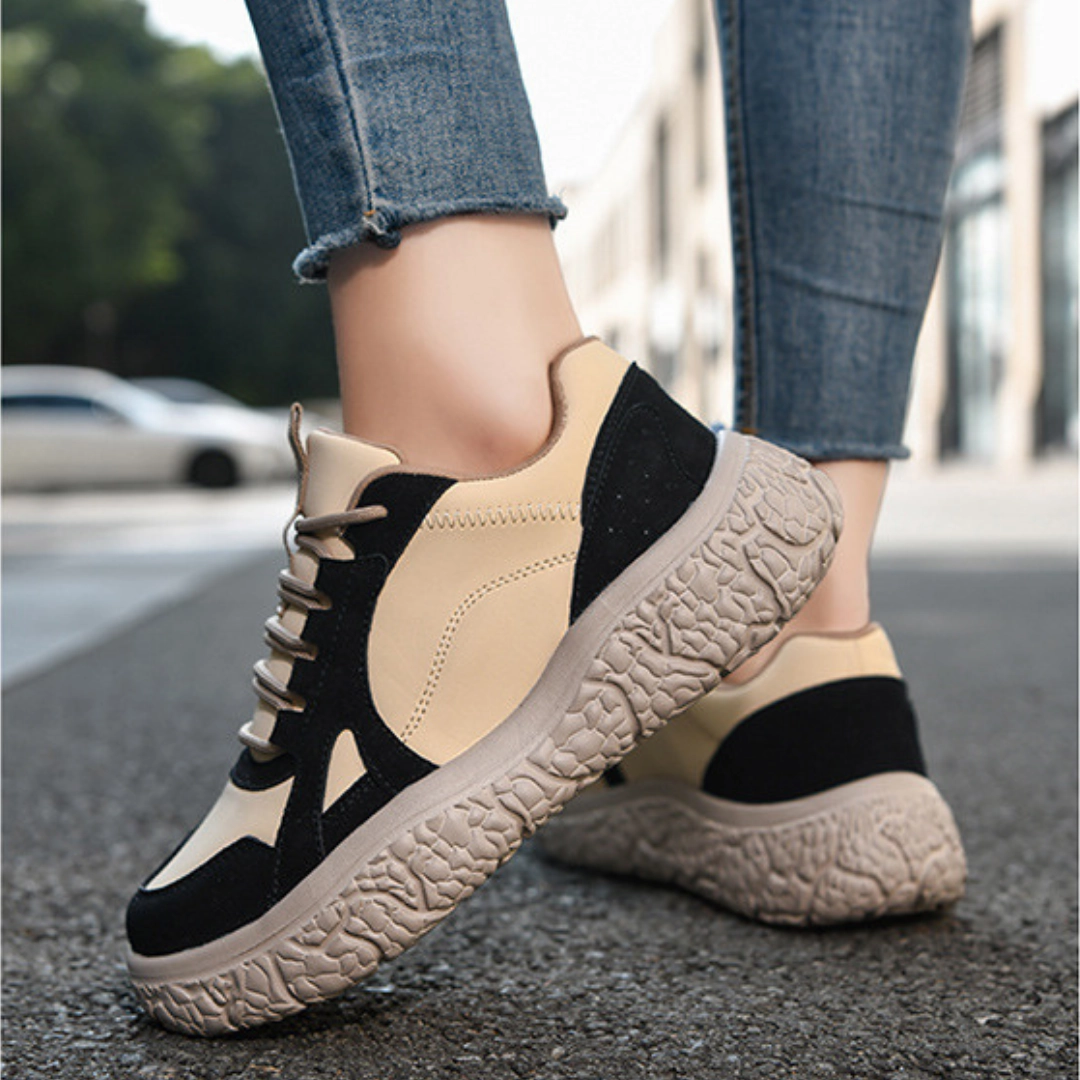 Size 11 Flat Shoes OCW Orthopedic Women Shoes Suede Leather Breathable Thick Soled Casual Shoes