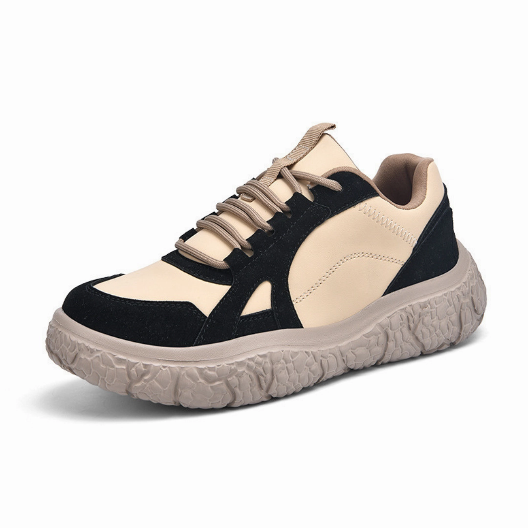 OCW Orthopedic Women Shoes Suede Leather Breathable Thick Soled Casual Shoes Flat Sole Tennis Shoes