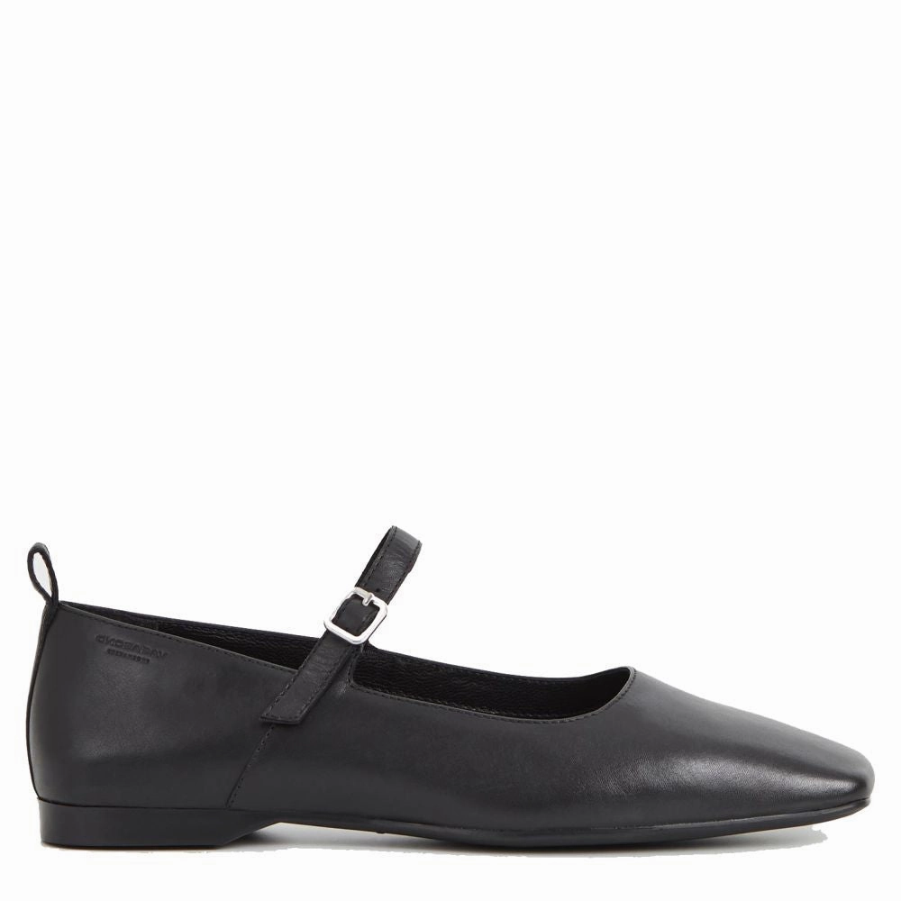 Vagabond Women's Delia Shoes in Black Leather Loafers Women