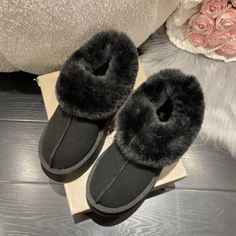Sorel Whitney Short Snow Boot New Winter Women Short Plush Warm Snow Boots Flats Casual Shoes Suede Fur Chelsea Ankle Boots Platform Ladies Shoes Botas Mujer