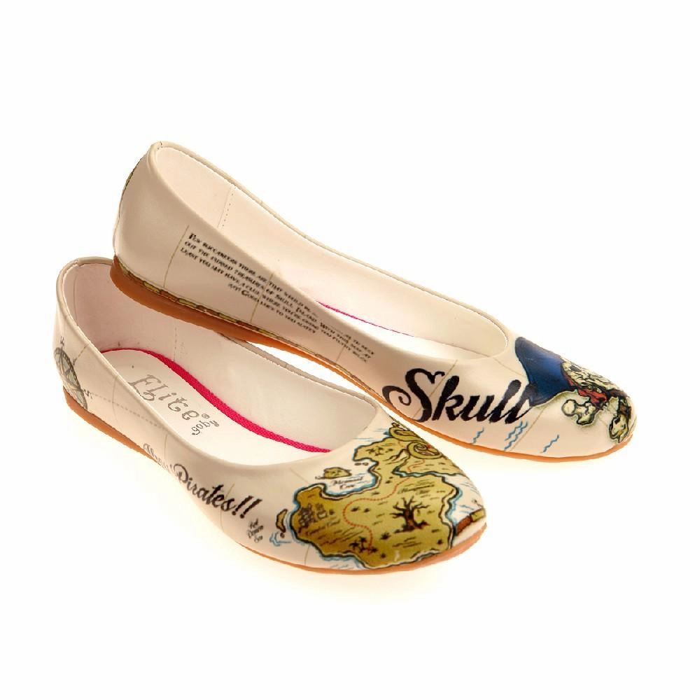 Corner Style Pirates Ballerinas Shoes 1046