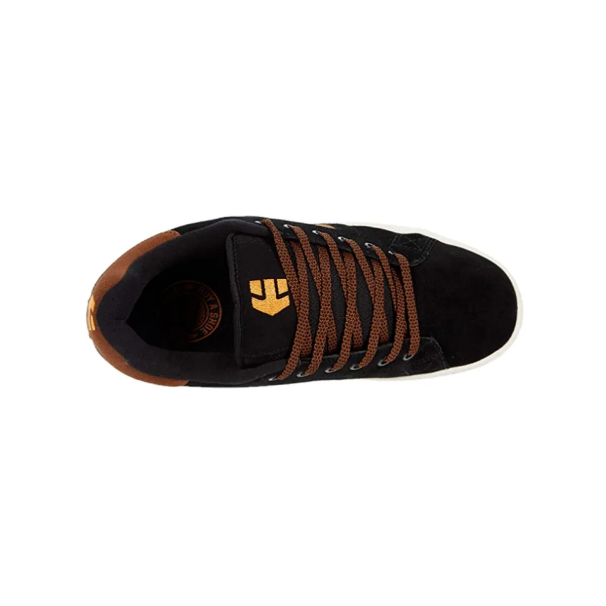 ETNIES 4101000505 590 CALLI-CUT MN'S (Medium) Black/Brown Synthetic/Leather Skate Shoes Dynamic Action Athletic Touch