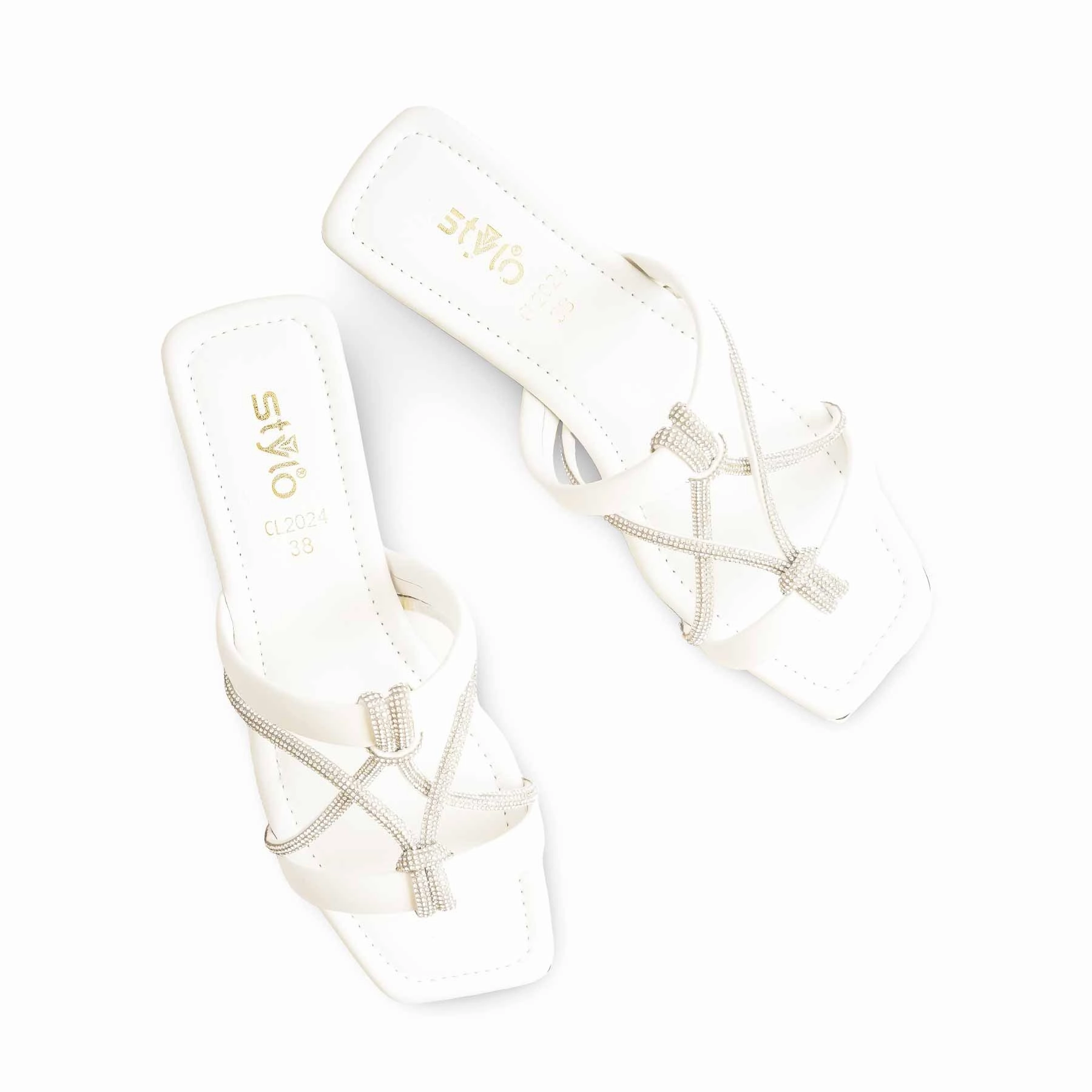 Silver Slippers Program White Casual Women Slipper CL2024