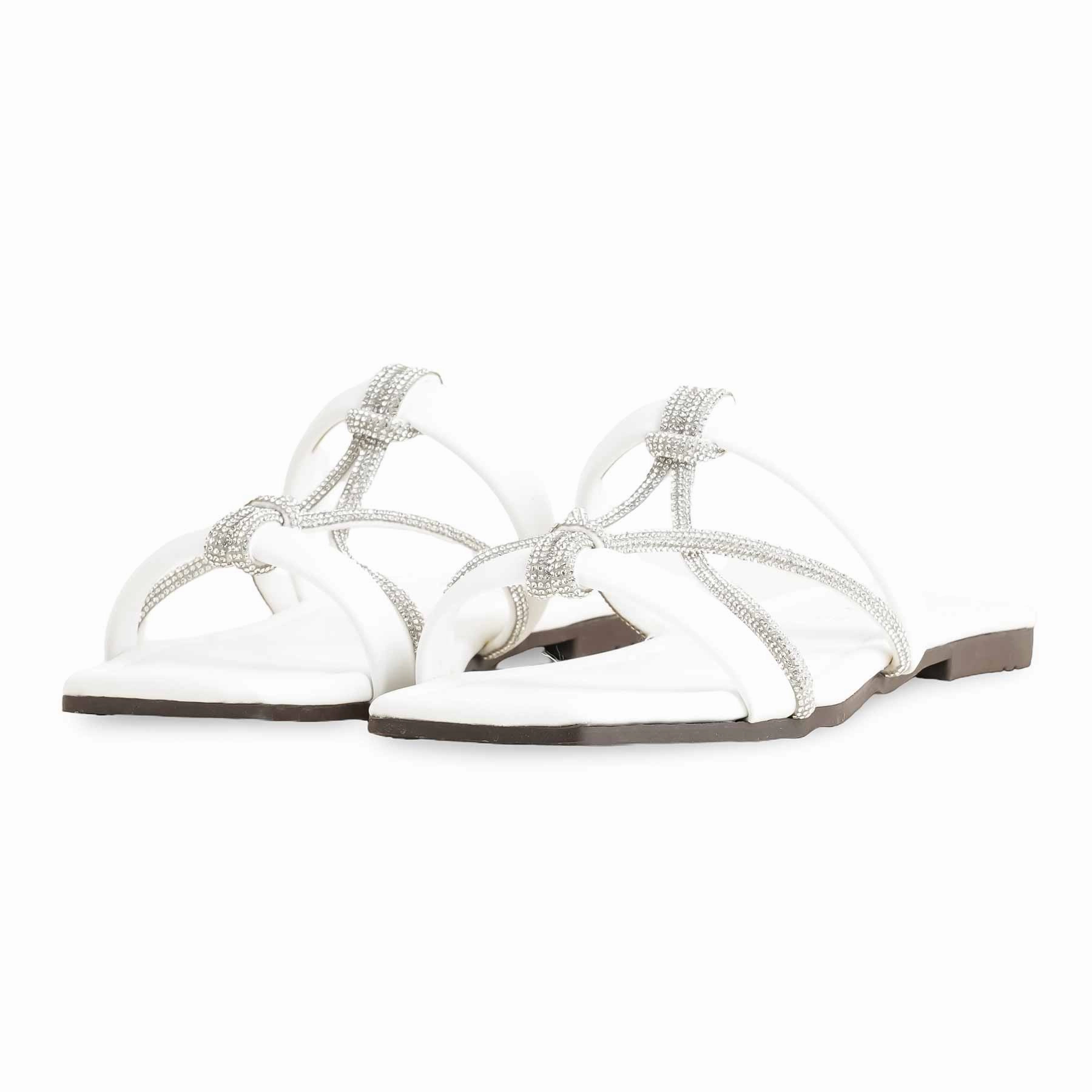 White Casual Women Slipper CL2024 Slip Knock Off