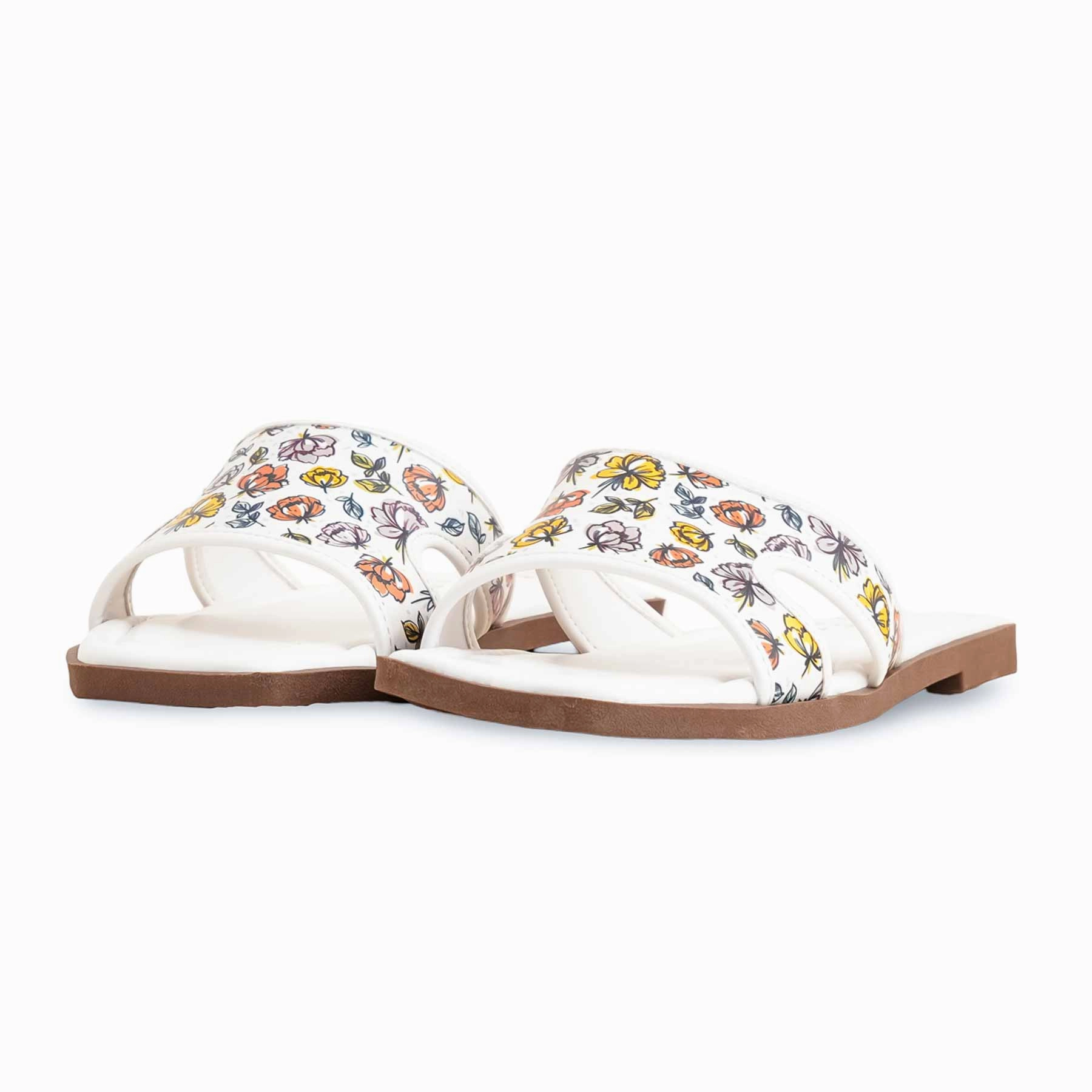 White Formal Women Slipper FR8350 Best Non Slip Slippers
