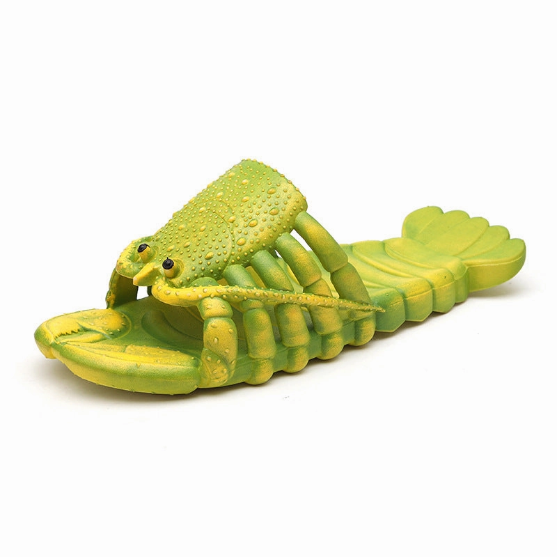 Foldable Ballet Slippers Wholesale Parent-child Cartoon Lobster Funny Beach Slippers