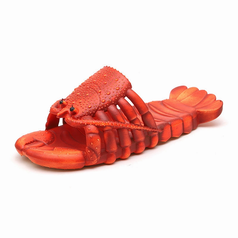 Toes Slippers Wholesale Parent-child Cartoon Lobster Funny Beach Slippers