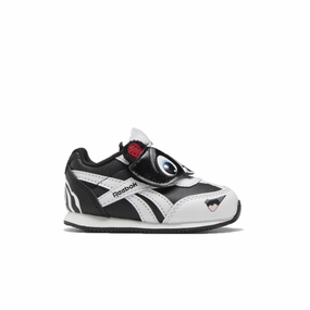 REEBOK GW3766 ROYAL CL JOGGER 2.0 KC INF`S (Medium) Black/White/Red LIfestyle Shoes Water Resistant Effortless Fit