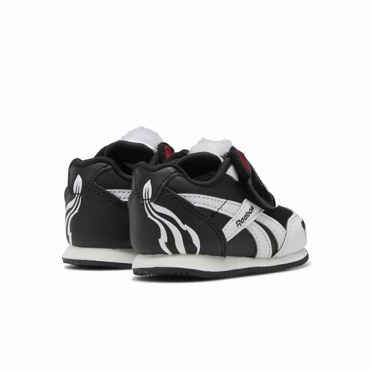 REEBOK GW3766 ROYAL CL JOGGER 2.0 KC INF`S (Medium) Black/White/Red LIfestyle Shoes Leather Cool Waterproof Option