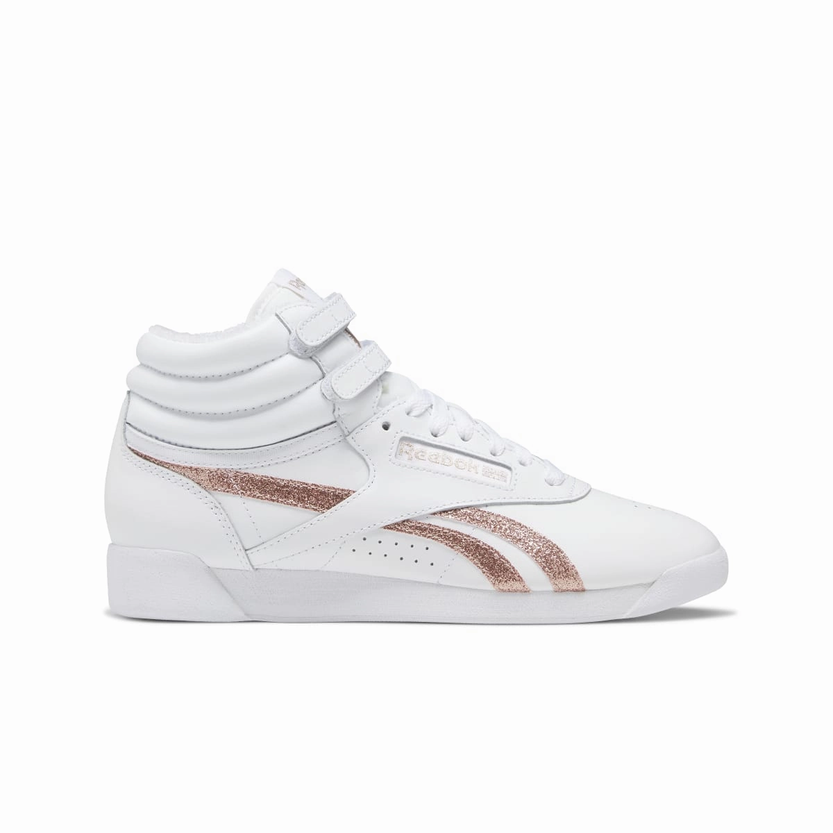 Cushioned Walk Bus Hop REEBOK GW9657 F/S HI WMN'S (Medium) White/Rose Gold Leather Lifestyle Shoes