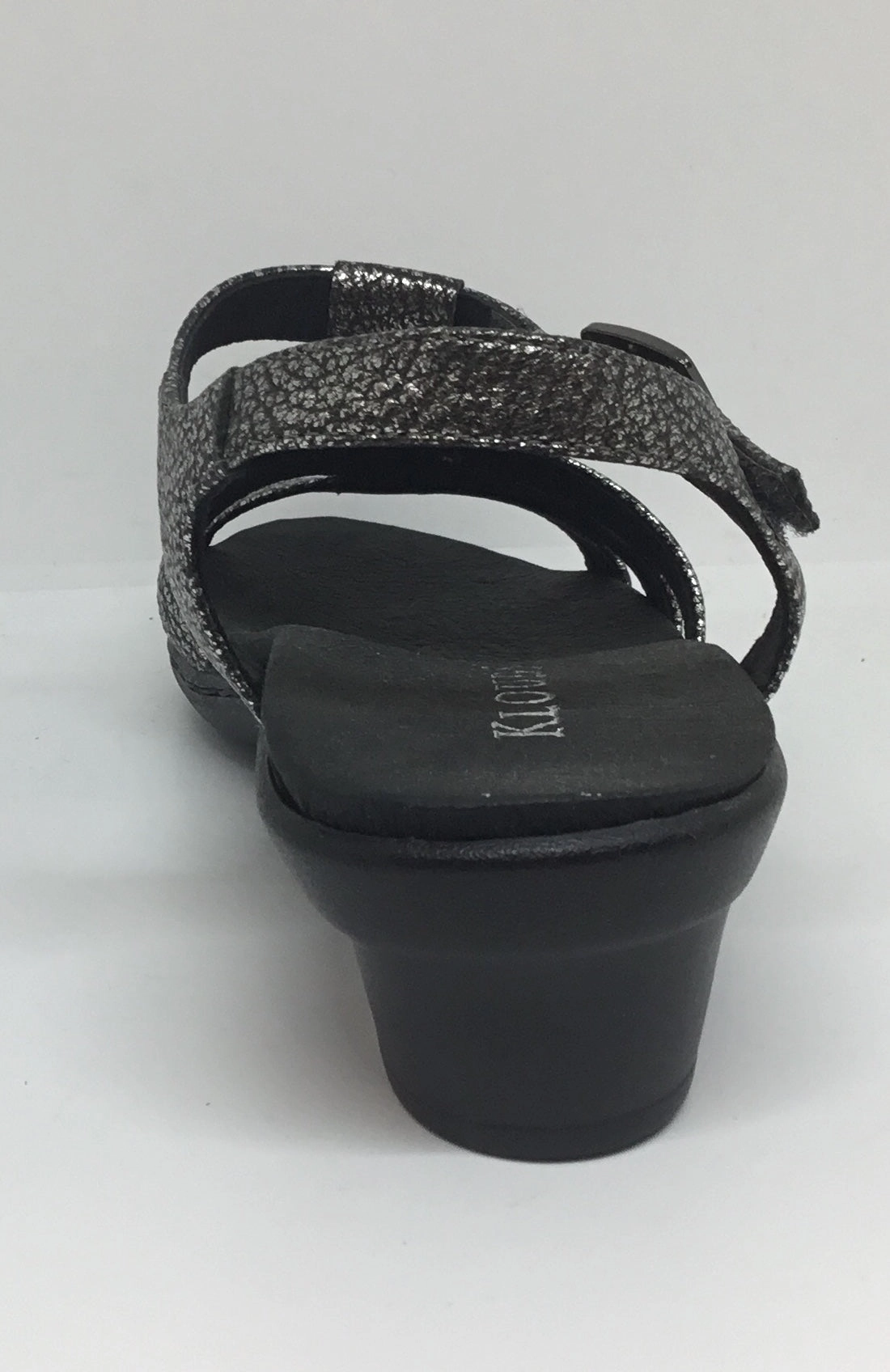 Klouds Gaia Pewter Leather Leather Strap Sleek Shape