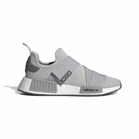 ADIDAS GW9470 NMD_R1 STRAP WMN'S (Medium)  Gray/White/Gray Stretch Knit Running Shoes comfortable - experience - satisfaction shoes Colossal durability