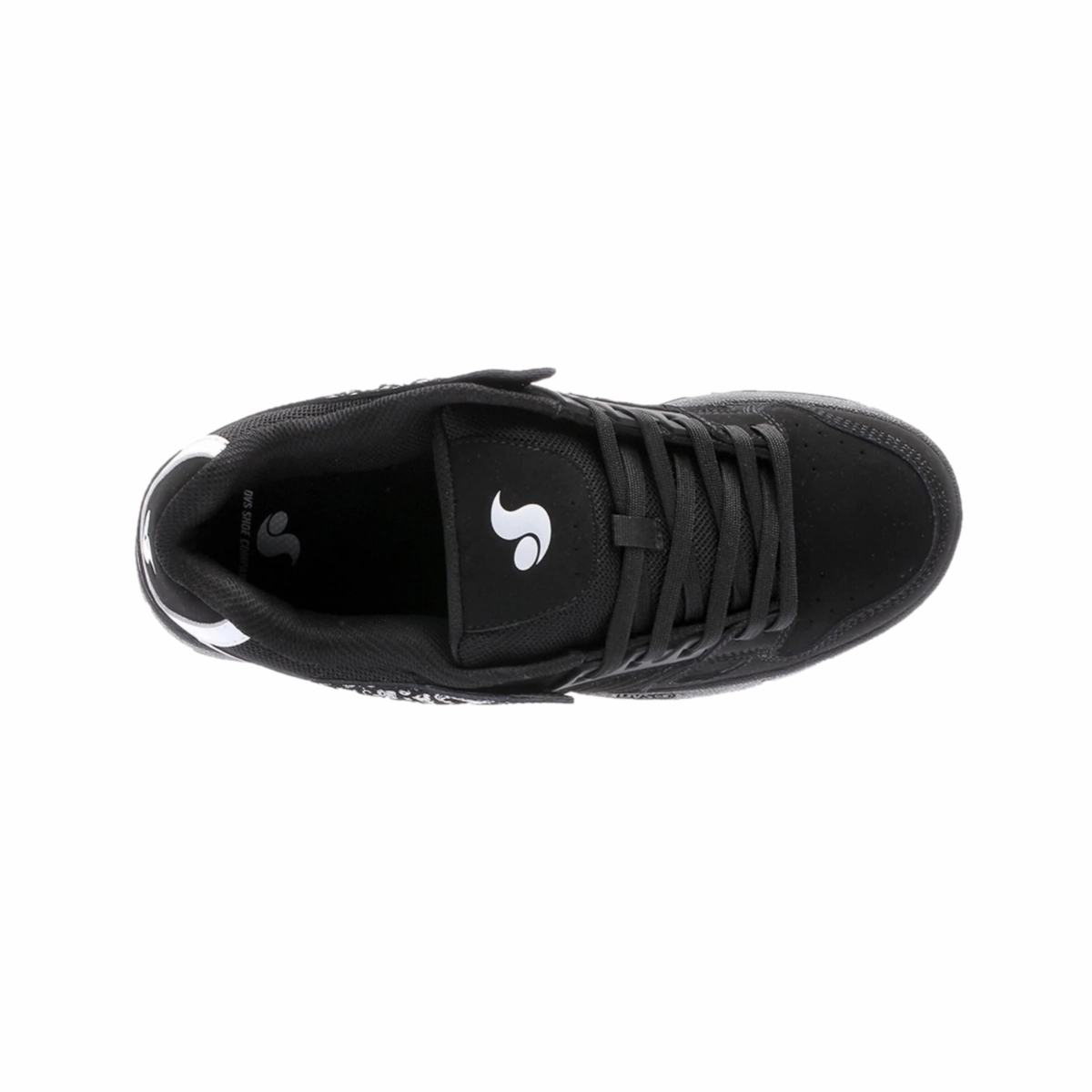 DVS F0000233971 CELSIUS MN'S (Medium) Black/White/Black Suede/Leather/Nubuck Skate Shoes Harbor Path Block Jog
