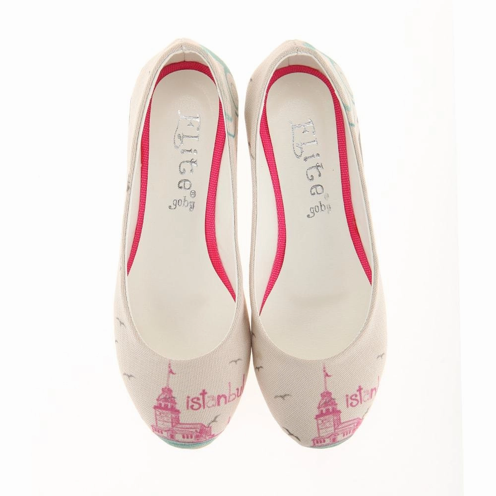 Istanbul: Maidens Tower Ballerinas Shoes 1101 Cushioned Footbed Vintage Mood